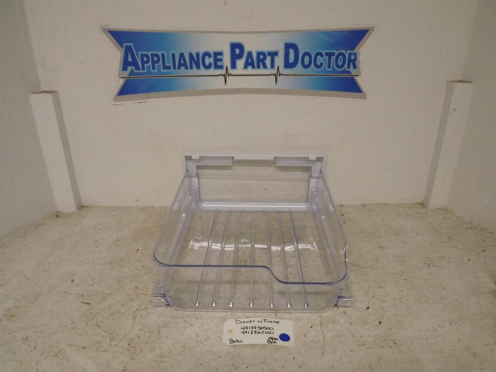 Beko Refrigerator 4918850500 4918860100 Drawer w/Frame Open Box Beko Refrigerator 4918850500 4918860100 Drawer w/Frame Open Box